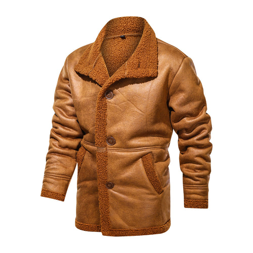 Fashionable men's jacket with warm plush lining Amarae