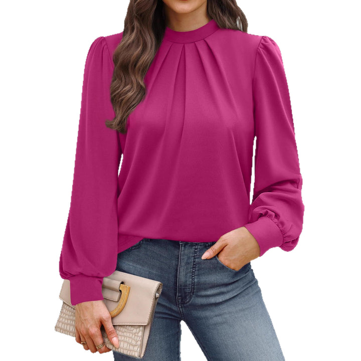 Elegant ladies blouse with puff sleeves Lune London