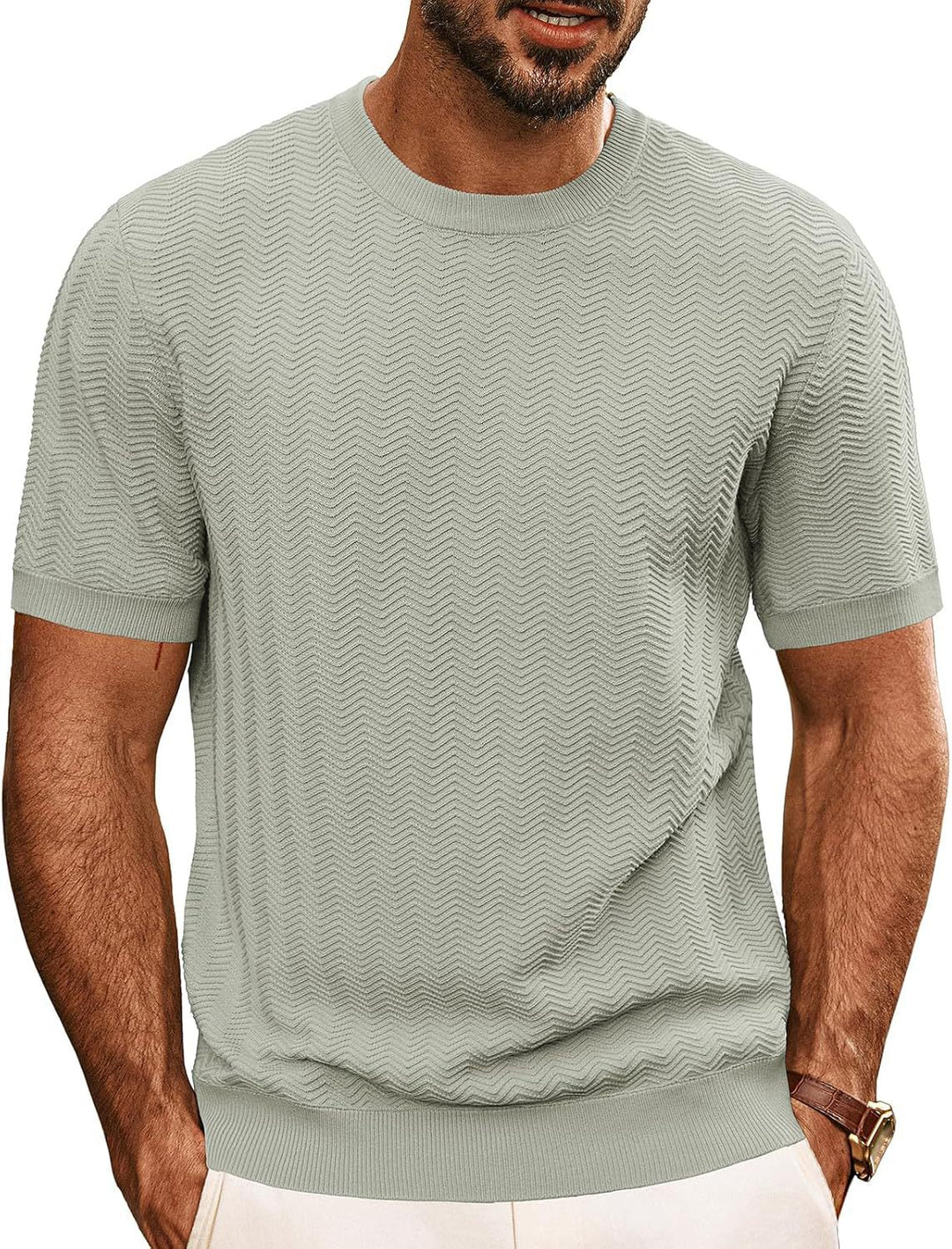 Men's structured crew neck t-shirt Lune London