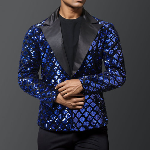Elegant sequin blazer for men with luxurious design Amarae