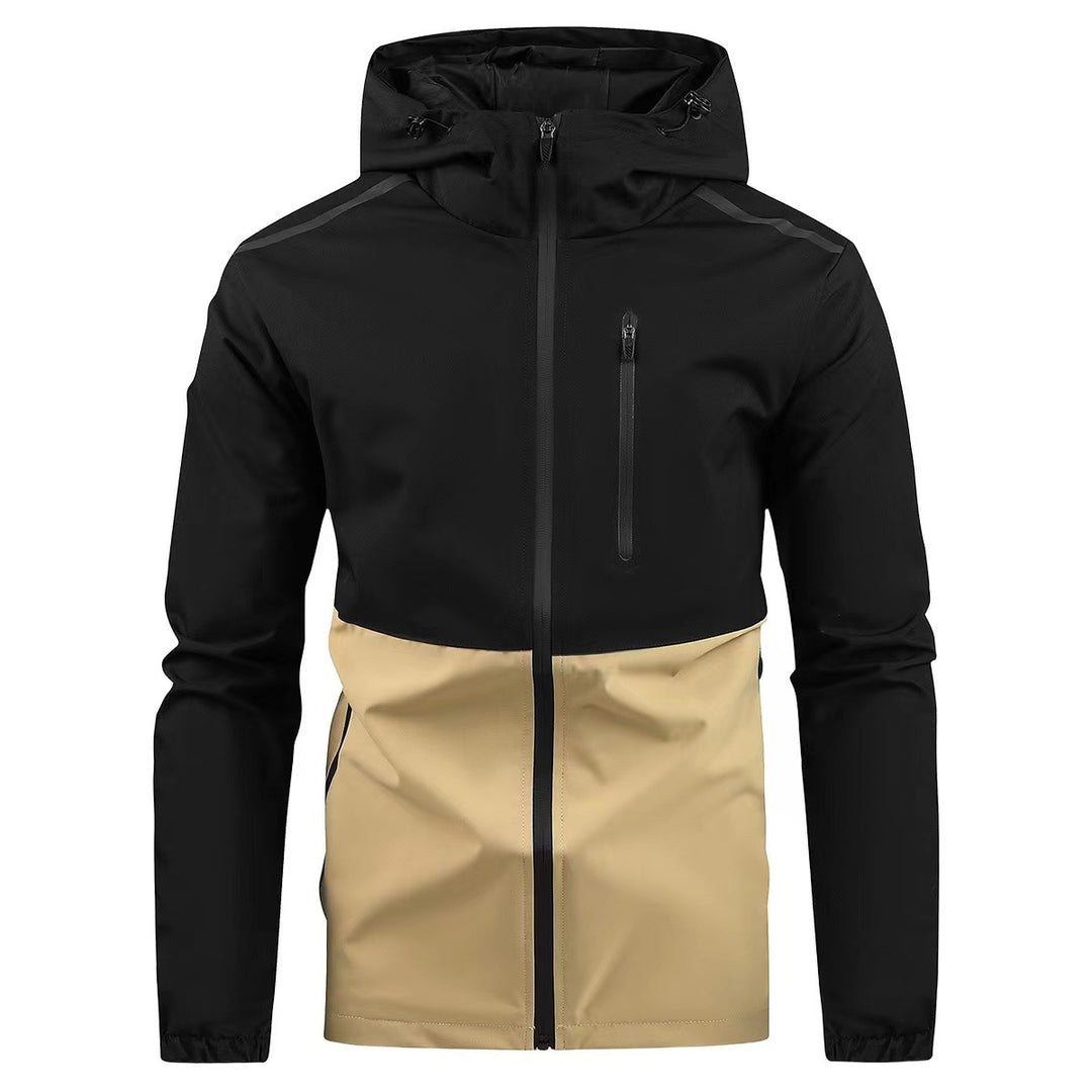 Breathable functional jacket for men with hood Lune London