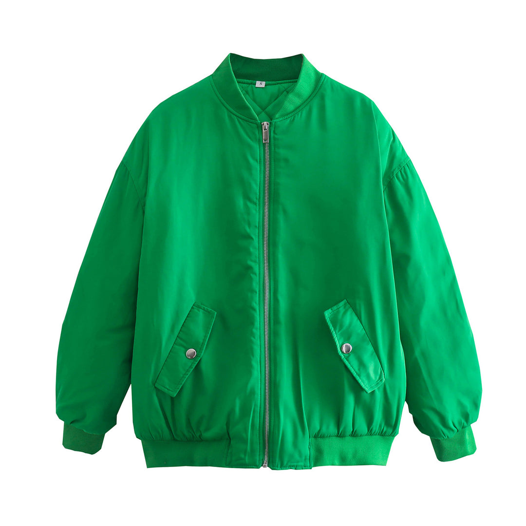 Casual bomber jacket for women with practical pockets and zipper Lune London