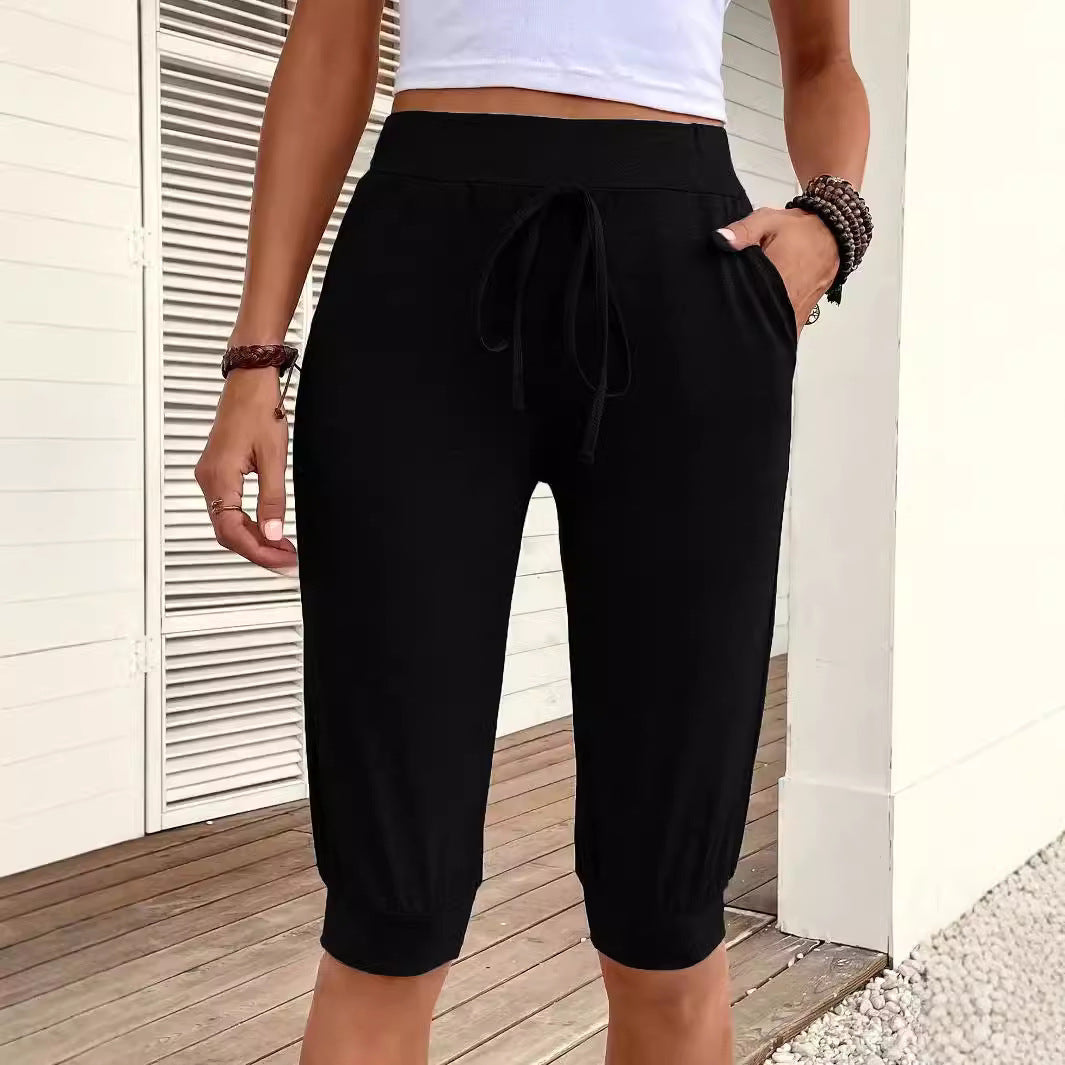 Hooded shorts for ladies with drawstring Lune London