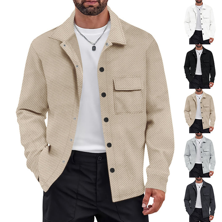 Leisure jacket for men with structured design and practical chest pockets Lune London