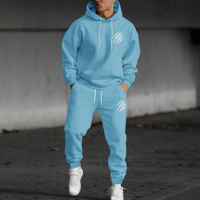 Men's hoodie tracksuit with creative graphics and comfortable fit Chic & Stil