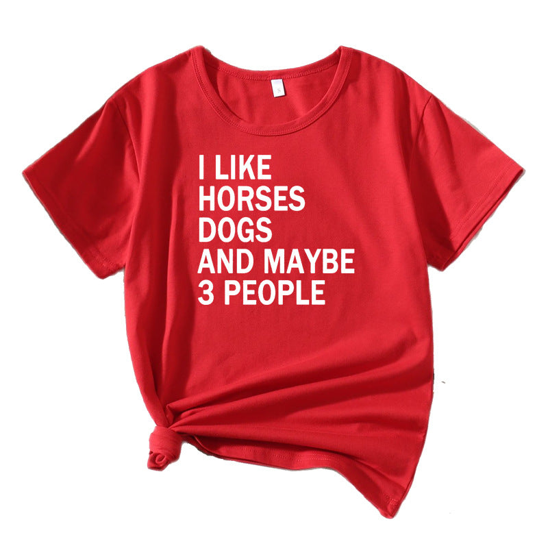 Casual women's T-shirt with quote Lune London