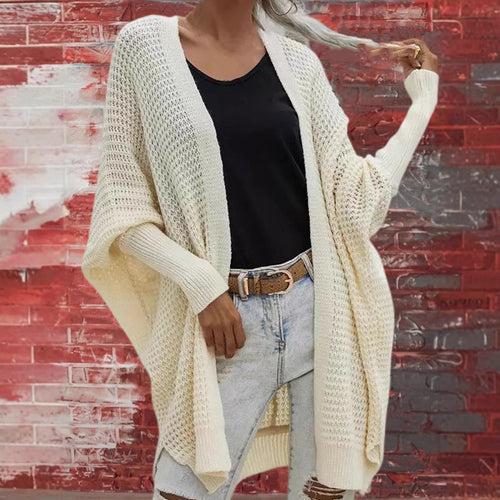 Ladies chic ribbed knit cardigan