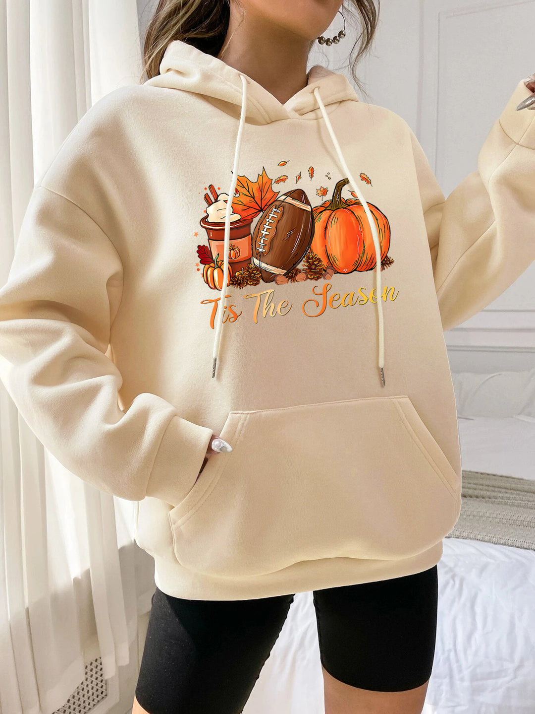 Women's hoodie with autumn motif and comfortable fit Lune London