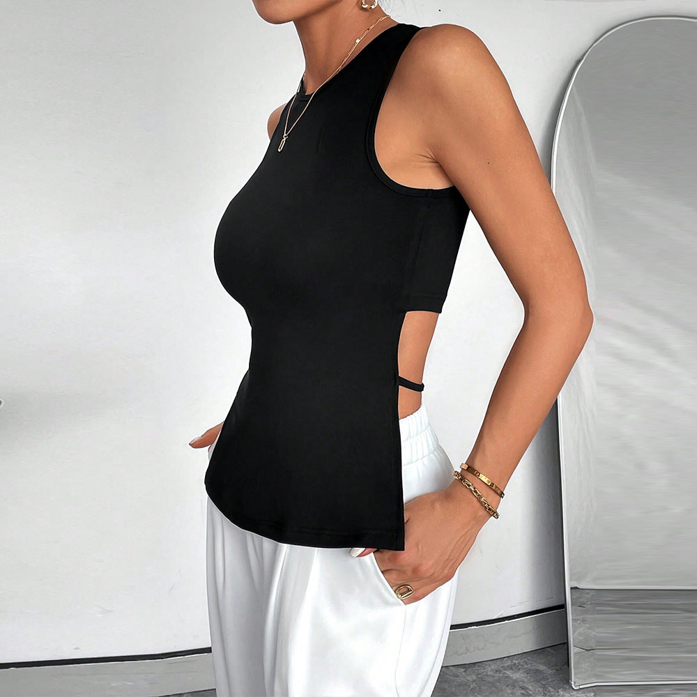 Débardeur sportif pour femmes avec découpes sur les côtés Chic & Stil