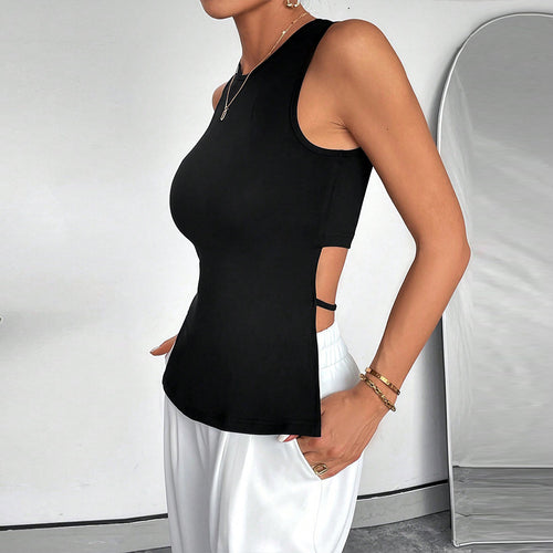 Débardeur sportif pour femmes avec découpes sur les côtés Chic & Stil