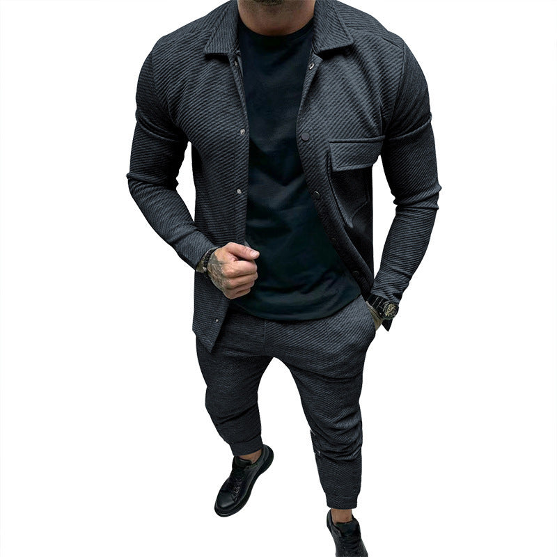 Casual jogging set for men with elastic waist and structured design Lune London