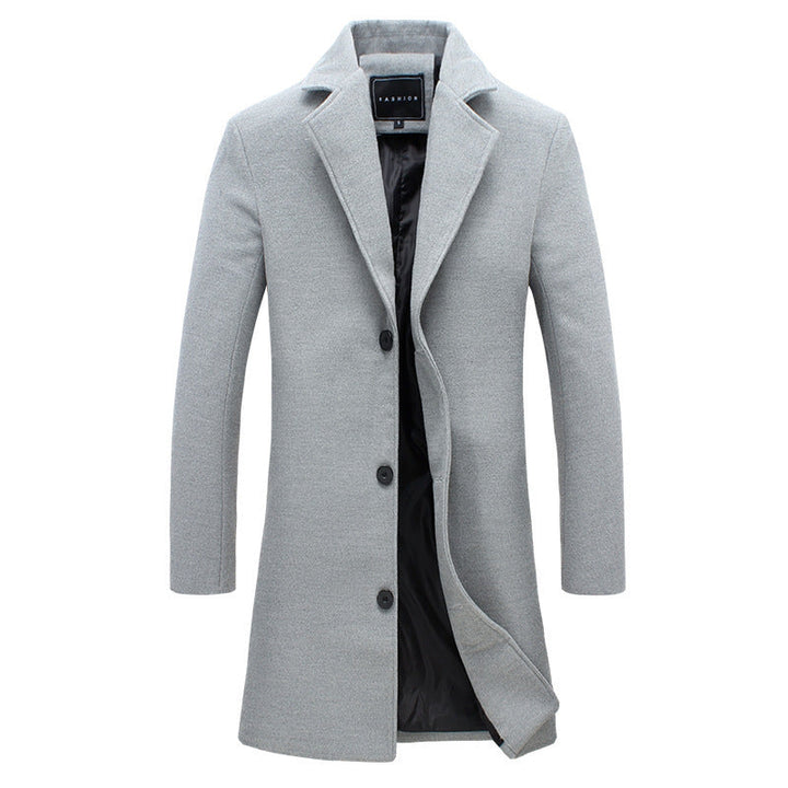 Amarae | Men's Elegant Wool Coat with Modern Cut and Warm Interior