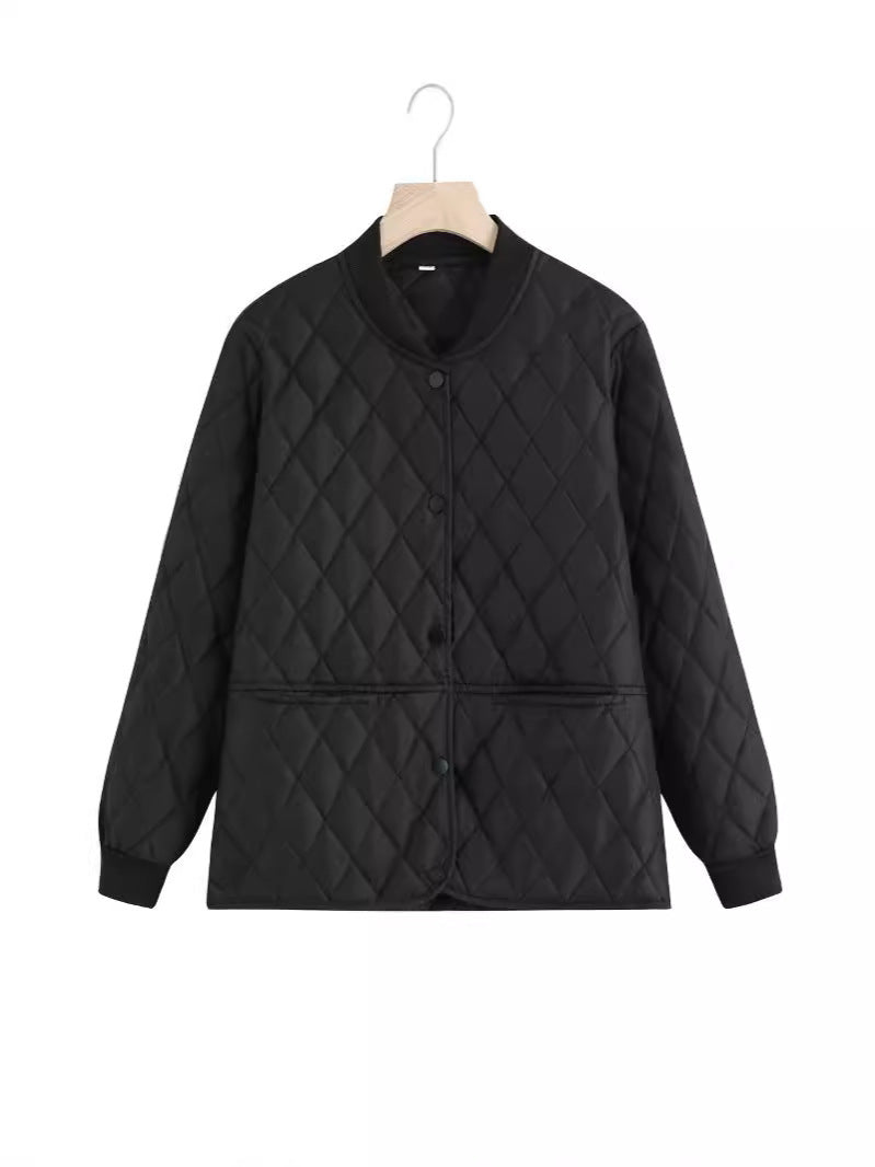 Quilted transition jacket for women with practical pockets and modern cut Lune London