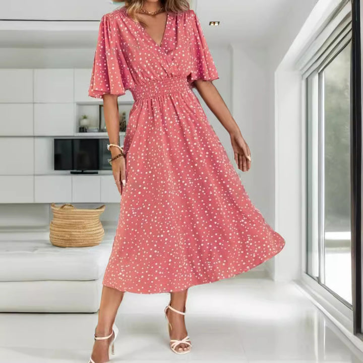 Elegant wrapped midi dress for women Lune London