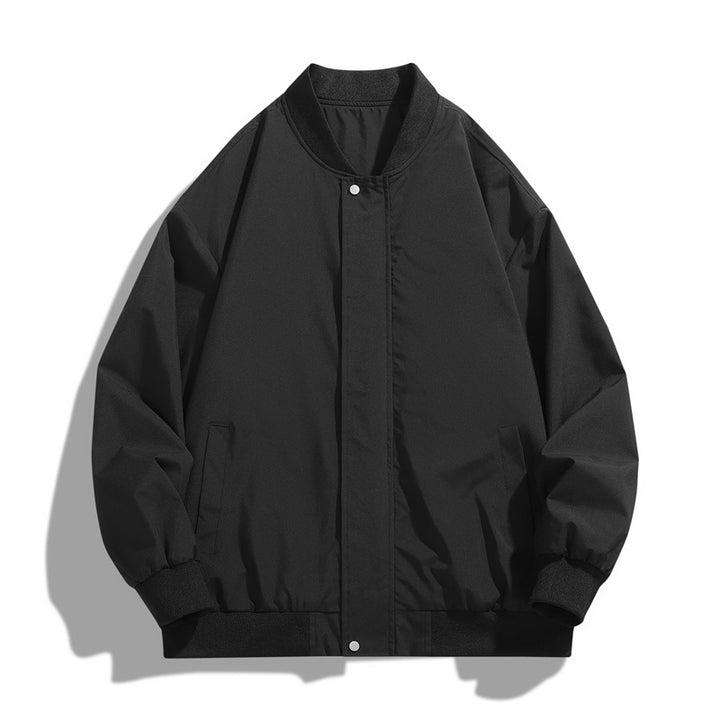 Men's sporty transition jacket with high collar and practical side pockets Lune London
