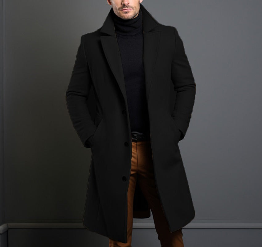 Men's Elegant Wool Coat Amarae