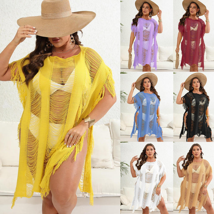 Women Elegant Bohemian Fringe Beach Cover Lune London