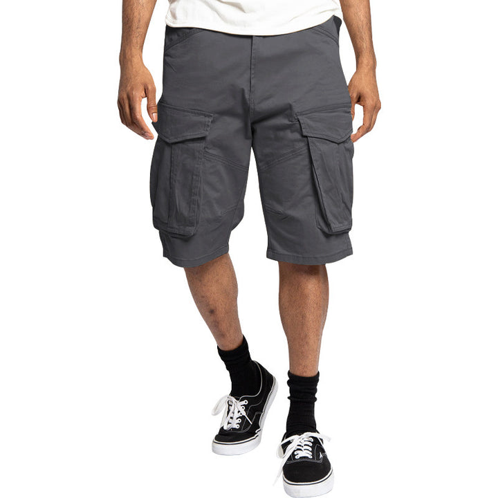 Men's cargo shorts with practical side pockets and robust design Lune London