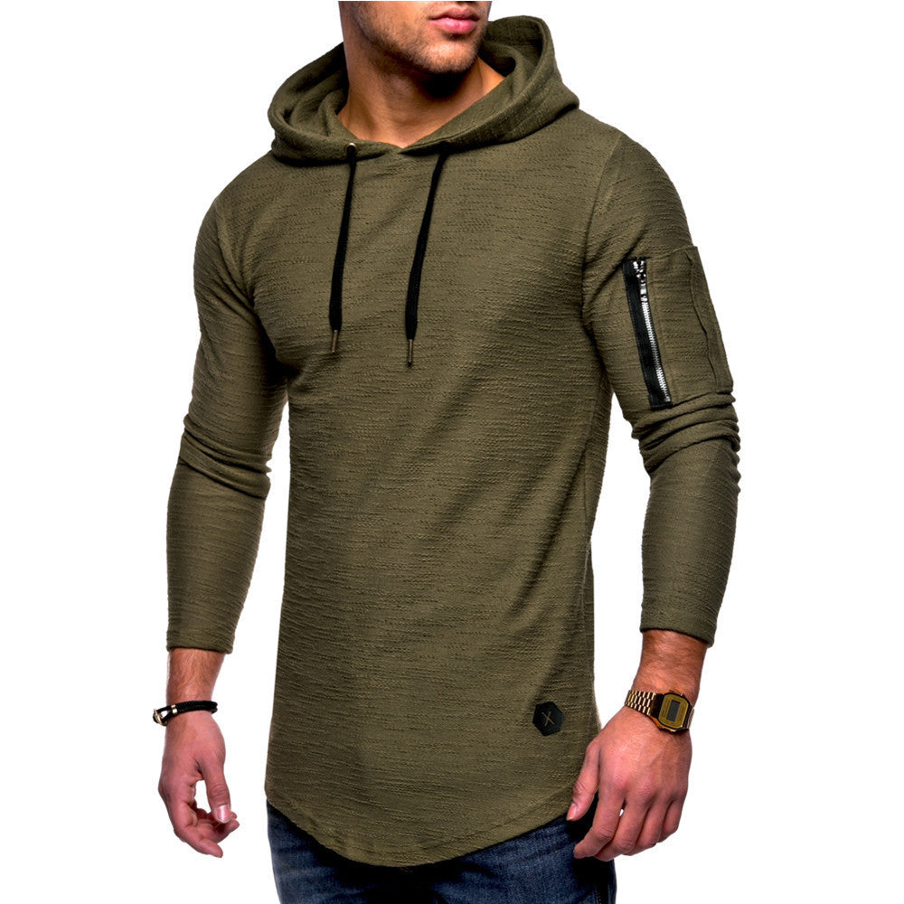 Men's casual hoodie with stylish zipper Amarae
