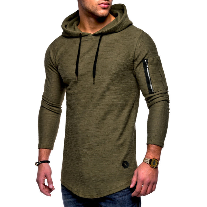 Men's casual hoodie with stylish zipper Amarae