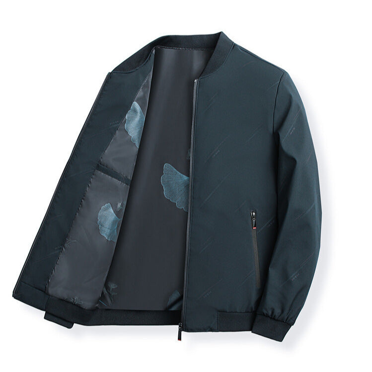 Modern transition jacket for men with practical high collar Lune London