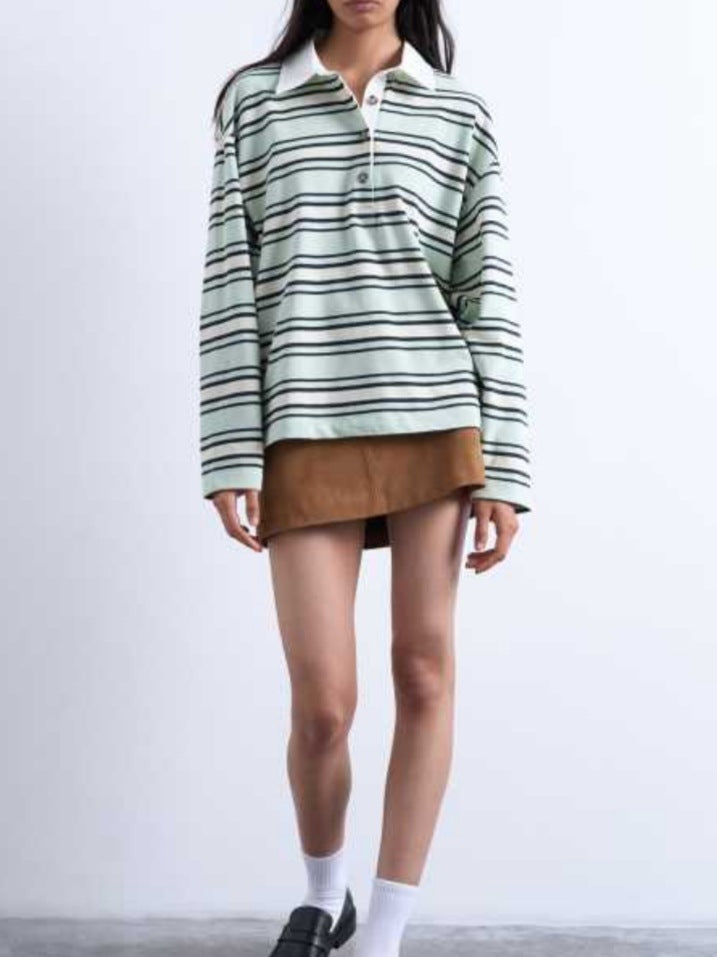 Loose striped casual sweater for ladies Lune London