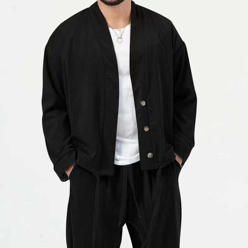 Men's stylish lightweight shirt jacket and casual pants Lune London