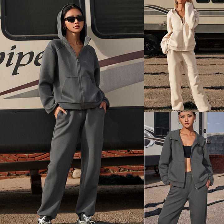 Women's Sporty Jacket and Pants Set Chic & Stil