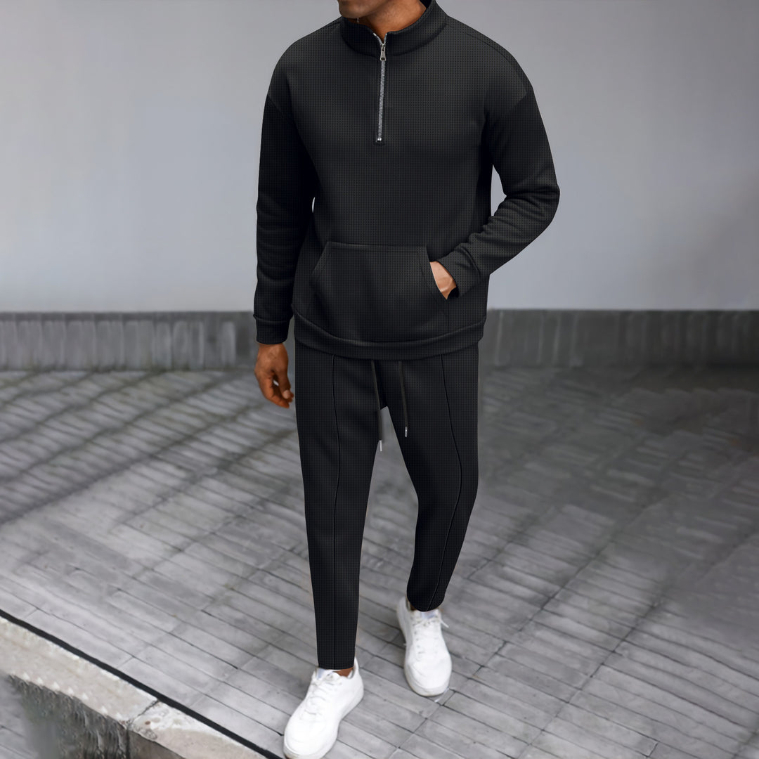 Men's sports leisure set with zipper and practical pockets Amarae
