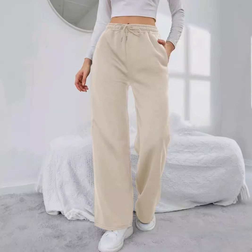 Women's wide leisure pants with elastic waistband Chic & Stil