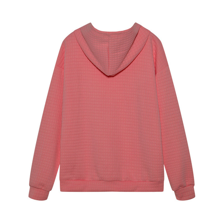 Ladies stylish hoodie with textured fabric Lune London