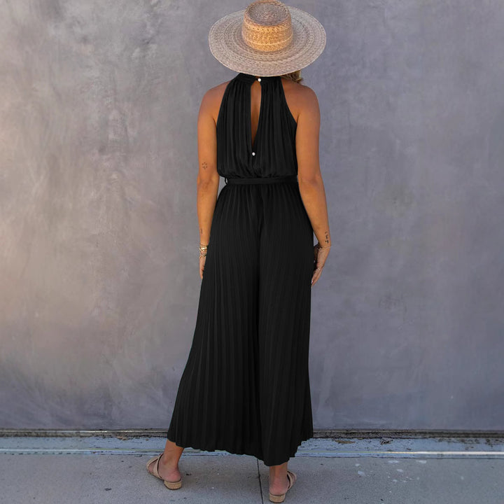 Ladies elegant pleated jumpsuit Lune London
