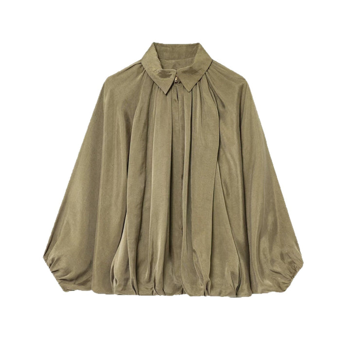 Elegant blouse for women with gathers and relaxed fit Lune London