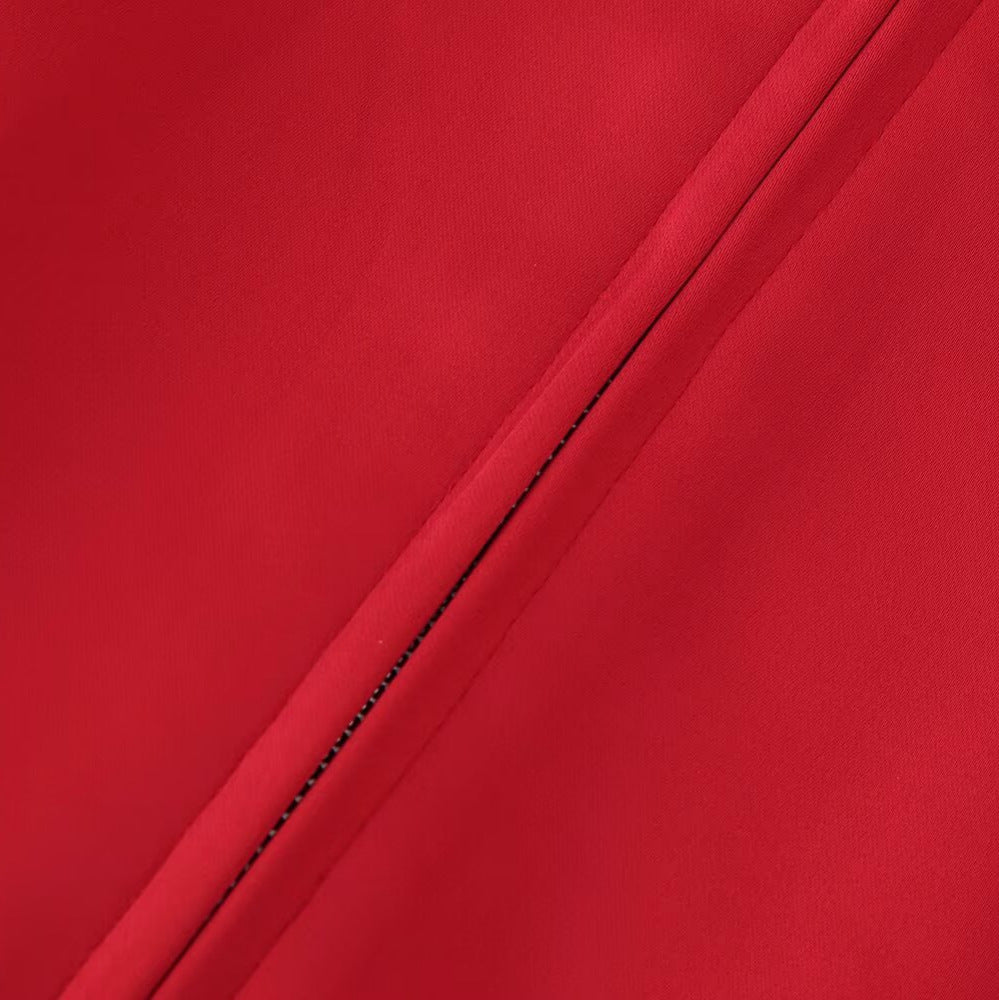 Women's Lightweight Windbreaker Jacket with Stand Collar, Zipper Pockets and Elastic Hem Amarae