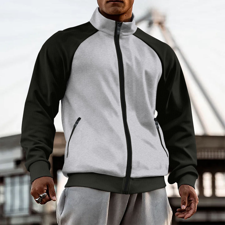 Men's sports jacket with functional pockets and high collar Lune London