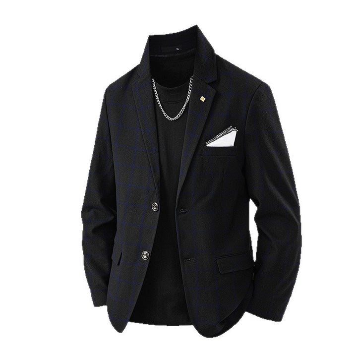 Elegant men's blazer with a checked design and a fine inner lining Lune London