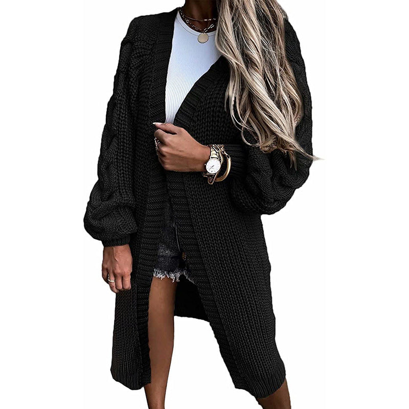 Knitted cardigan for women with voluminous sleeves Lune London