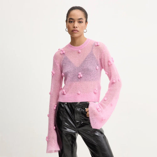 Fashion sweater for women with structured design and puff sleeves Amarae