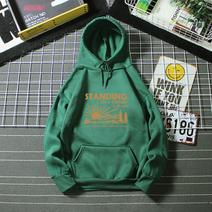 Women's hoodie with inspiring landscape design Chic & Stil