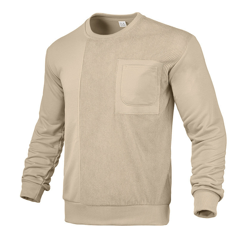 Men's casual sweatshirt with textured design and practical chest pocket Lune London