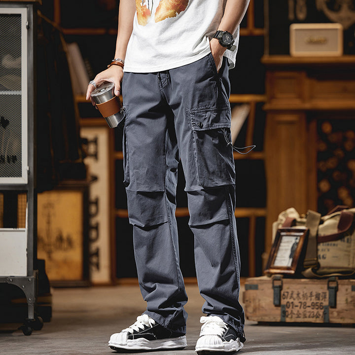 Men's cargo style pants with multiple pockets Lune London