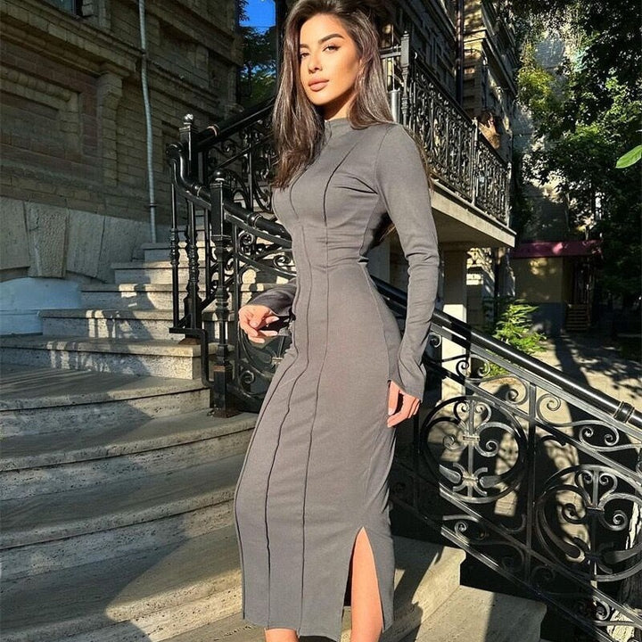 Lune London fitted midi dress
