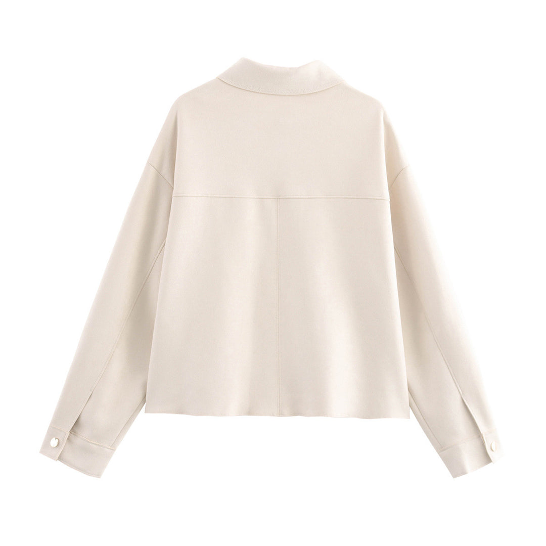Casual women's jacket with double chest pockets and elegant collar Lune London