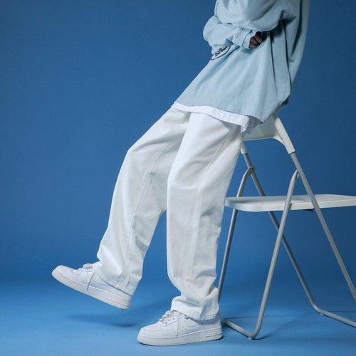 Men's Loose Vintage-Style Denim Jeans with High Waist Amarae
