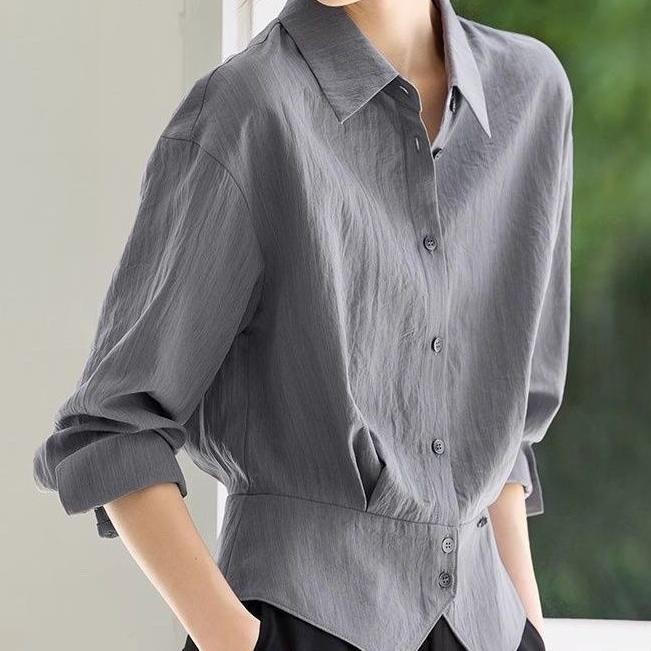 Blouse surdimensionnée élégante pour femme avec ceinture taille Chic & Stil