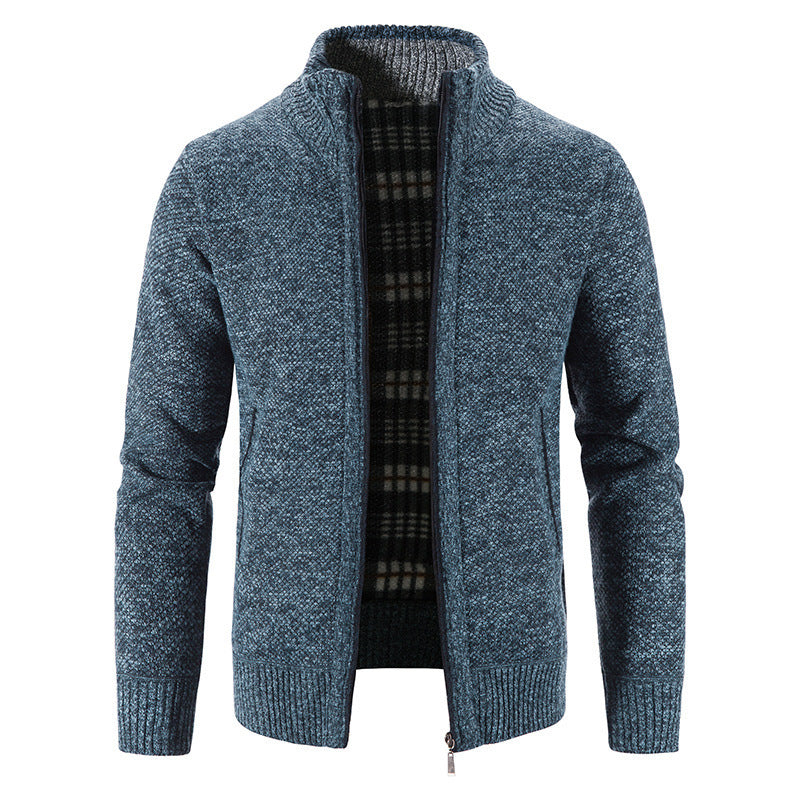 Men's Cardigan with Innovative Thermal Insulating Inner Lining Lune London