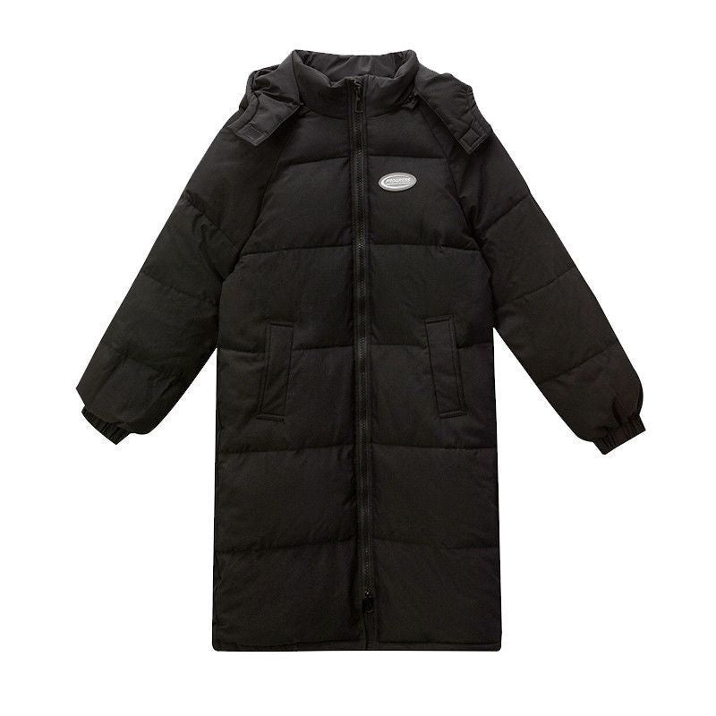 Ladies Long insulated parka with high side pockets Lune London
