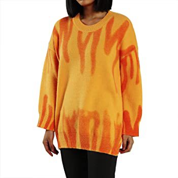 Ladies oversized trendy sweater with unique color gradient Lune London