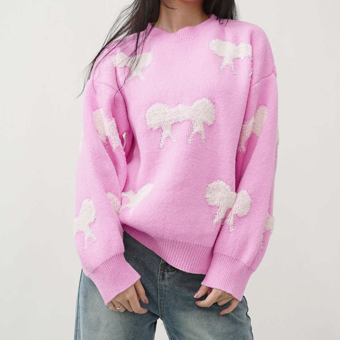 Pull en tricot épais pour femmes avec un design ludique Chic & Stil