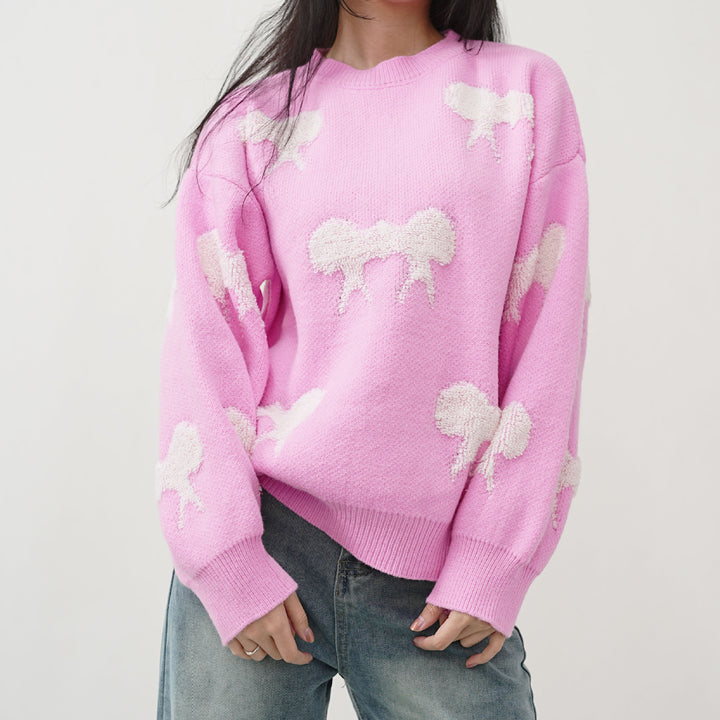 Pull en tricot épais pour femmes avec un design ludique Chic & Stil